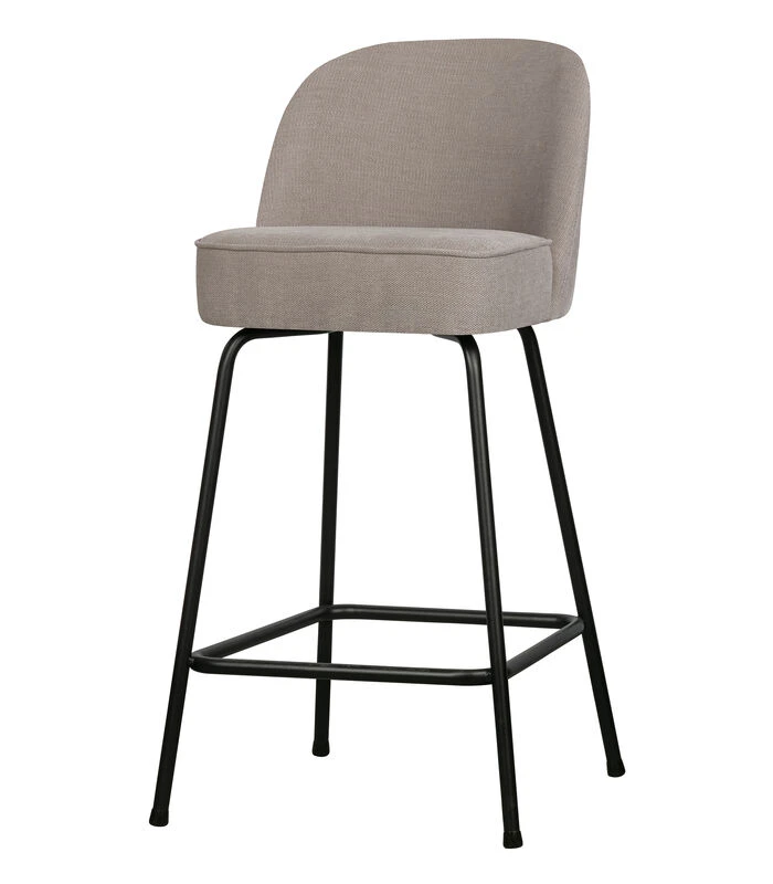 BePureHome Vogue Barstoel 65 Cm - Geweven Stof - Zand - 89x50x55 2 BePureHome Vogue Barstoel 65 Cm - Geweven Stof - Zand - 89x50x55 - Afbeelding 2