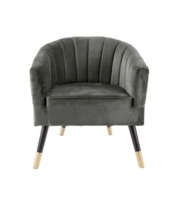 Leitmotiv Stoel Royal - Velvet Taupe Groen - 70x71x80cm