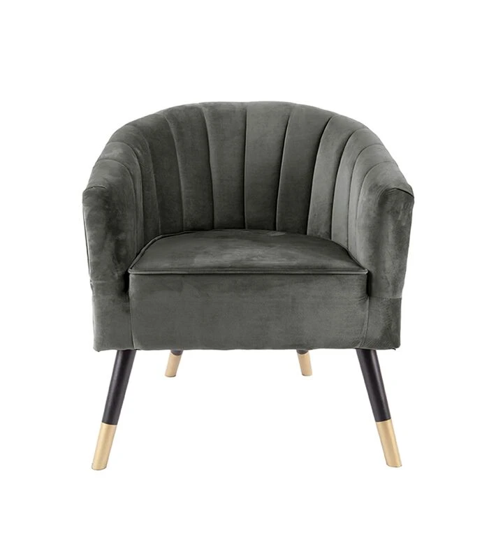 Leitmotiv Stoel Royal - Velvet Taupe Groen - 70x71x80cm 1 Leitmotiv Stoel Royal - Velvet Taupe Groen - 70x71x80cm