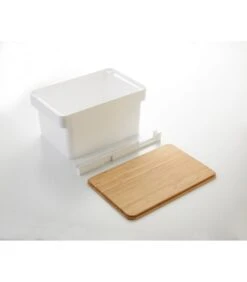 Yamazaki Bread Case With Knife Holder - Tower - White -Huishoudelijke Producten Winkel 4edfd6e07f6b4cd39d00f6309f87d798