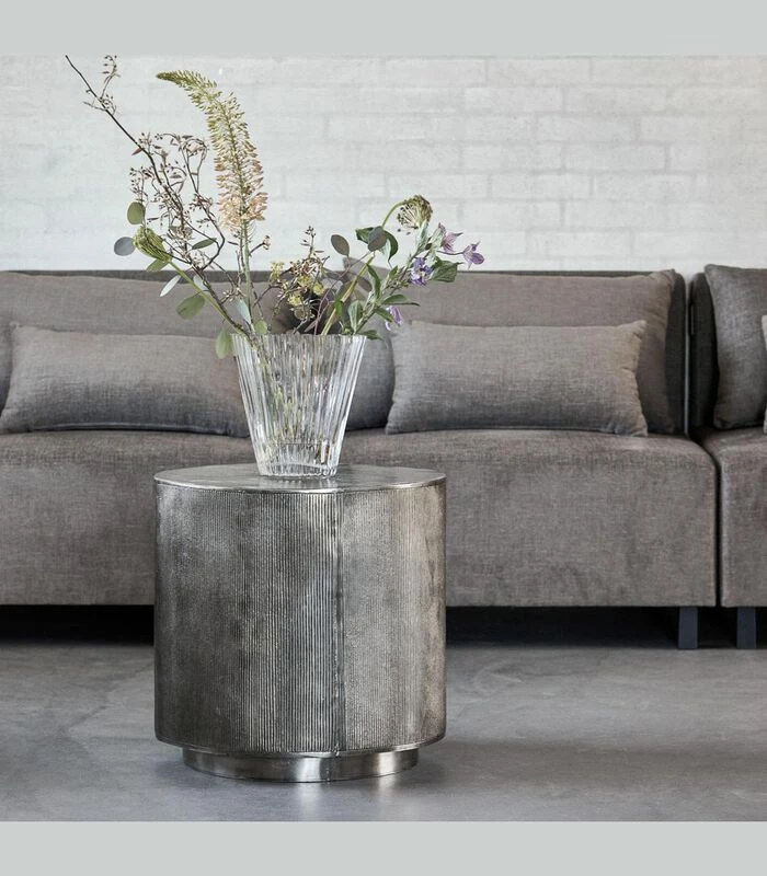 House Doctor Salontafel - Rota - Geborsteld Zilver 2 House Doctor Salontafel - Rota - Geborsteld Zilver - Afbeelding 2