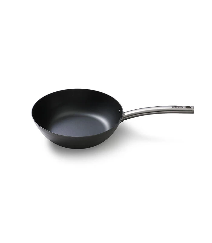 Wok Carbon Steel 28 Cm Plaatstaal 1 Wok Carbon Steel 28 Cm Plaatstaal
