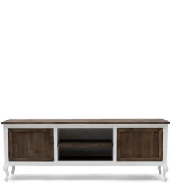 Driftwood Flatscreen Sidetable 180 - Gerecycled Iepenhout, Populierenhout - 180.0x45.0x65.0 Cm