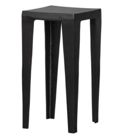 Exclusive Claire Hoge Bijzettafel - Aluminium - Zwart - 91x34x34