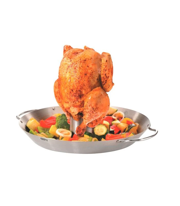 GEFU Rustidor De Pollos Y Wok Para Verduras BBQ 1 GEFU Rustidor De Pollos Y Wok Para Verduras BBQ