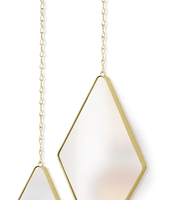 Umbra Diamantvormige Spiegels (set Van 3) 2 Umbra Diamantvormige Spiegels (set Van 3) - Afbeelding 2