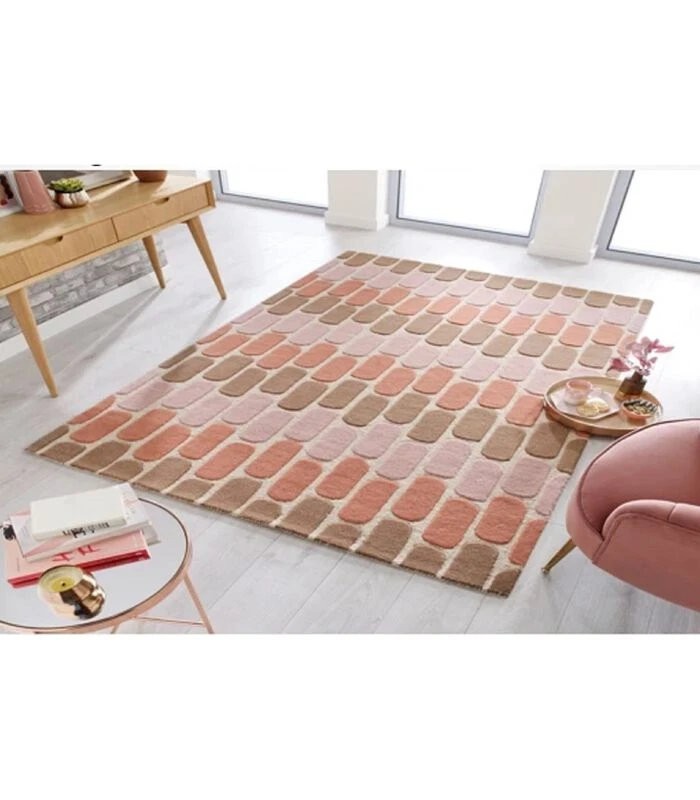 Modern Woonkamertapijt Van Zuivere Wol 2 Modern Woonkamertapijt Van Zuivere Wol - Afbeelding 2