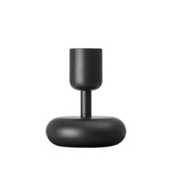 Iittala Nappula Candle Holder 107mm Donkergrijs
