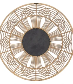 Obi Spiegel Rond - Bamboe - Naturel - 76x76x2 -Huishoudelijke Producten Winkel 57bcf3c873dd4785817f071a254dbda5