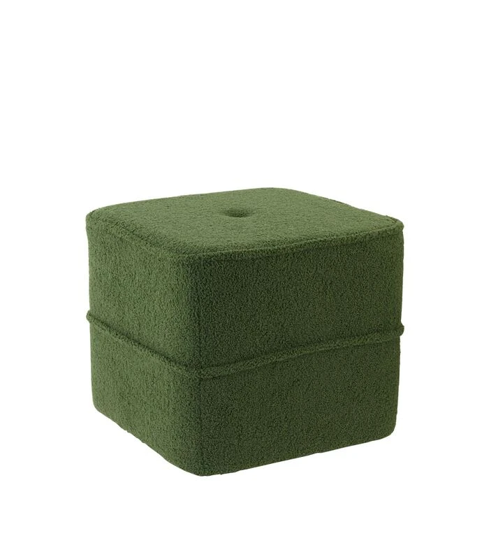 Poef Kiki - Groen - 40x40x35cm 1 Poef Kiki - Groen - 40x40x35cm