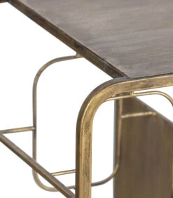 BePureHome Capo Wijnkastje - Metaal - Antique Brass - 80,5x87x33 -Huishoudelijke Producten Winkel 59efc16f9bca4170bf5d617776728bdb