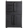 BePureHome Black Beauty Kast Op Wielen - Metaal - Zwart - 144x75x39