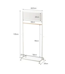 Yamazaki Kids Coat Rack With Panel - Tower - White -Huishoudelijke Producten Winkel 5a5a7403833e4128a1246a90eb084e95