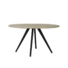 Eettafel Magnifera - Hout/Zwart - Ø140cm