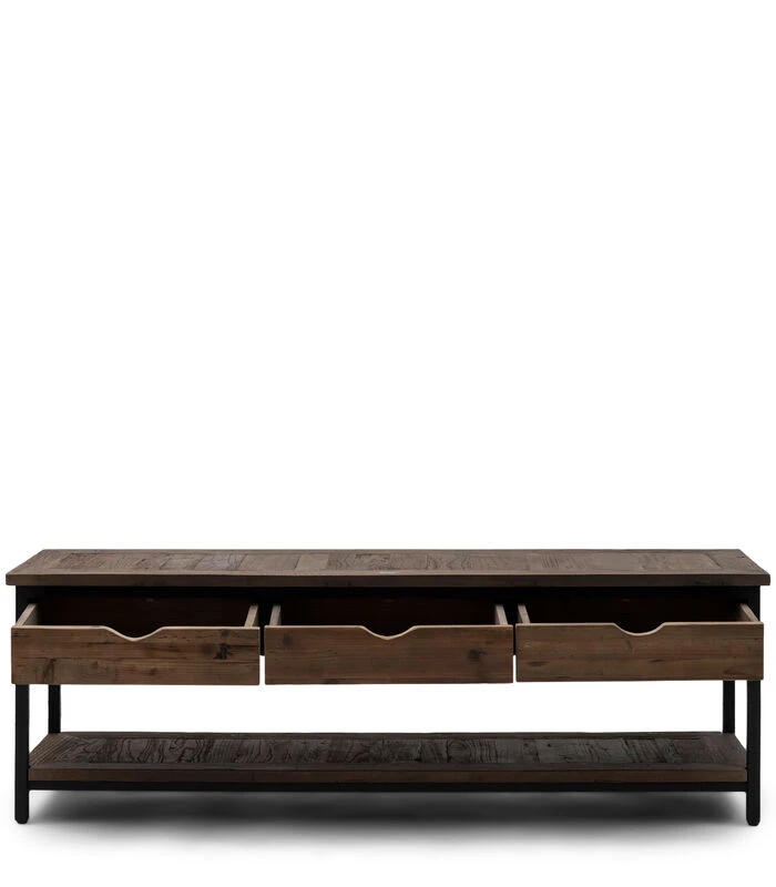 TV Kast Meubel - Shelter Island Flatscreen Dresser - Zwart 2 TV Kast Meubel - Shelter Island Flatscreen Dresser - Zwart - Afbeelding 2