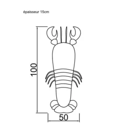 Buitenkussen Kreeftvorm Raffia-effect -Huishoudelijke Producten Winkel 5dd2d33358c243c6a03e54bd4817a38c