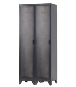 WOOOD Cas Lockerkast 1-Deurs - Metaal - Zwart - Set Van 2 6 WOOOD Cas Lockerkast 1-Deurs - Metaal - Zwart - Set Van 2 -Huishoudelijke Producten Winkel 5e57e47f6c9549deaea4f8bd6275d62b