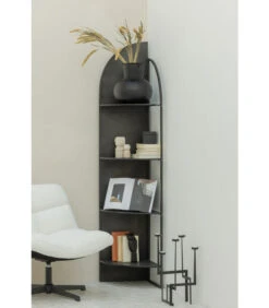 Kuga Hoekrek - Metaal - Zwart - 199x43x41 -Huishoudelijke Producten Winkel 60687cb4eada4792bfa019c07785cb33