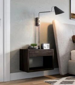 Zwevend Nachtkastje HUGO Met Brede Lade In Berkenhout -Huishoudelijke Producten Winkel 613a667ddebd467bb0480b33ace88ce2