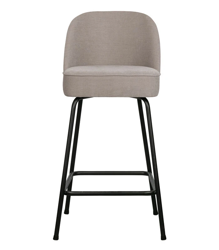 BePureHome Vogue Barstoel 65 Cm - Geweven Stof - Zand - 89x50x55 1 BePureHome Vogue Barstoel 65 Cm - Geweven Stof - Zand - 89x50x55