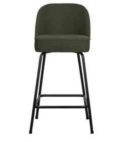 BePureHome Barstoel Vogue - Geweven Stof - Warm Groen - 89x50x55