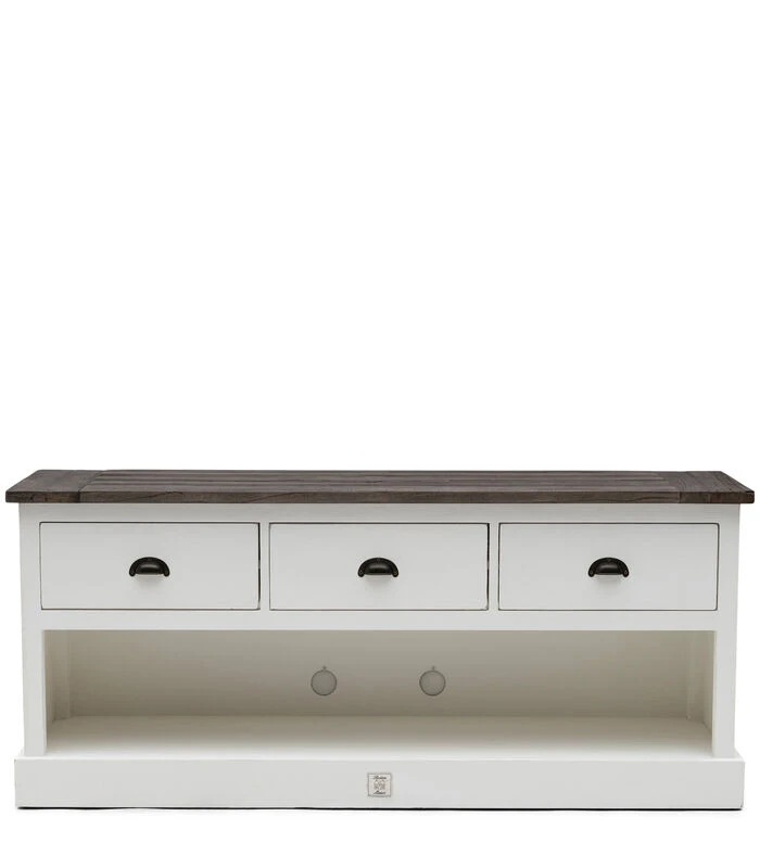 TV Kast Meubel - Newport Flatscreen Dresser - 150x45 Cm - Wit 1 TV Kast Meubel - Newport Flatscreen Dresser - 150x45 Cm - Wit