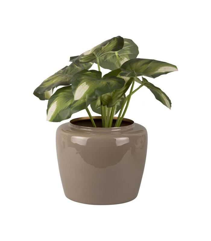 PRESENT TIME Bloempot Grand - Grijs - Ø25x20 Cm 2 PRESENT TIME Bloempot Grand - Grijs - Ø25x20 Cm - Afbeelding 2