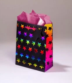 Geschenkentas Rainbow StarL 14 X H 18 X P 6,5 Cm