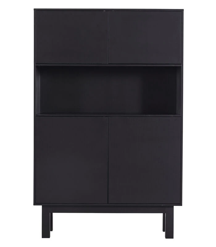 Exclusive Finca Buffetkast - Grenen - Zwart - 170x110x40 2 Exclusive Finca Buffetkast - Grenen - Zwart - 170x110x40 - Afbeelding 2