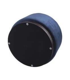 Leitmotiv Poef W. Wood Rim - Velvet Jeans Blauw - Large - 50x30cm -Huishoudelijke Producten Winkel 6cb66e51832d4d27b693f8e186a50aa6