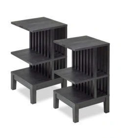 2 X Nachtkastje CELINE In Berkenhout