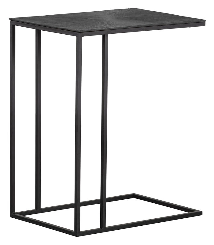 Exclusive Maatje Bijzettafel - Metaal - Zwart - 60x50x32 1 Exclusive Maatje Bijzettafel - Metaal - Zwart - 60x50x32