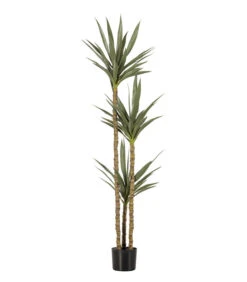 WOOOD Yucca Kunstplant - Plastic - Groen - 155x70x70