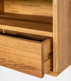 Zwevend Nachtkastje HOPE Met Knop In Eikenhout -Huishoudelijke Producten Winkel 706293b9fab34bd88a14a4f240001a51