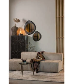 BePureHome Bijzettafel Lax - Metaal/Glas - Zwart - 45x58x58 -Huishoudelijke Producten Winkel 707240e8ad904f5ca909053aee4673c1