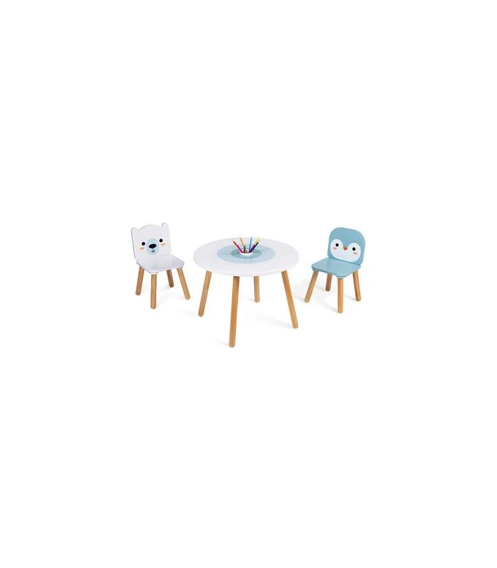 Janod Tafel En 2 Stoelen - Polar 1 Janod Tafel En 2 Stoelen - Polar