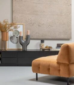 Exclusive Finca Tv Meubel Rond Links - Zwart - 40x78x40 -Huishoudelijke Producten Winkel 72132438794d46d39a02744e35f7f7a6