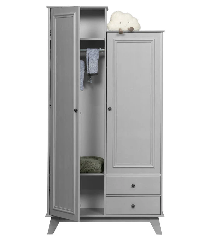 WOOOD Lily Garderobekast - Grenen - Clay - 190x98x41 3 WOOOD Lily Garderobekast - Grenen - Clay - 190x98x41 - Afbeelding 3