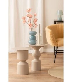 Leitmotiv Bijzettafel Diabolo - Grijs - 40,5x40,5x46,5cm -Huishoudelijke Producten Winkel 74622280765a4e33a71061007e75895e