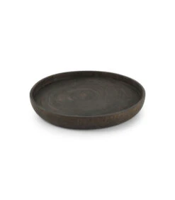 Serveerschaal 25x2,5cm Hout Zwart Pale