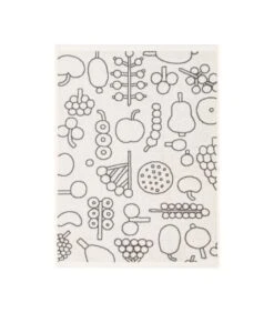 Iittala Oiva Toikka Collection Handdoek 50 X 70 Cm Frutta Grijs