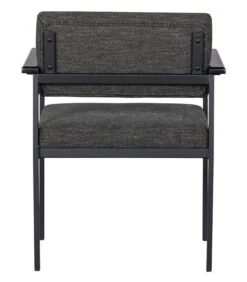 WOOOD Eetkamerstoel Gust - Polyester - Donkergrijs - Set Van 2 -Huishoudelijke Producten Winkel 77bc5dea2dec4e6c9d0b0923c4e70669