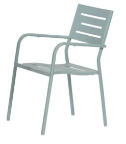 Tuinstoel Met Armleuning - Aluminium - Blauw - 85x56x53