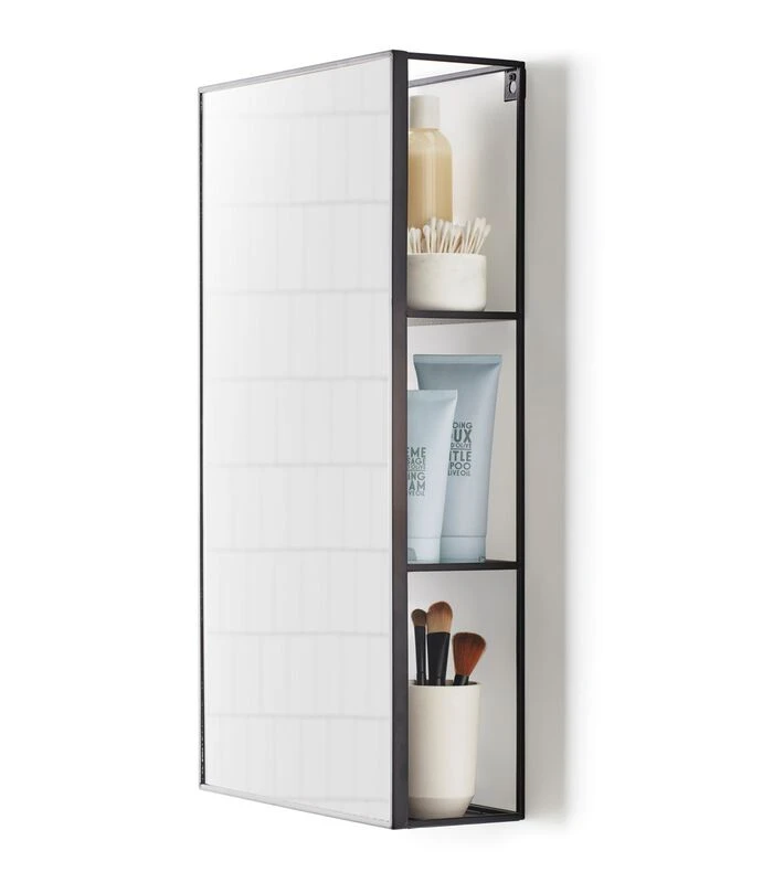 Umbra Cubiko Wandspiegel Met Planken 1 Umbra Cubiko Wandspiegel Met Planken