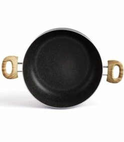 LIVOO Kookpot Steen- En Houtlook 28 Cm -Huishoudelijke Producten Winkel 7ba82580b4cf4a07bcfad880c205605a