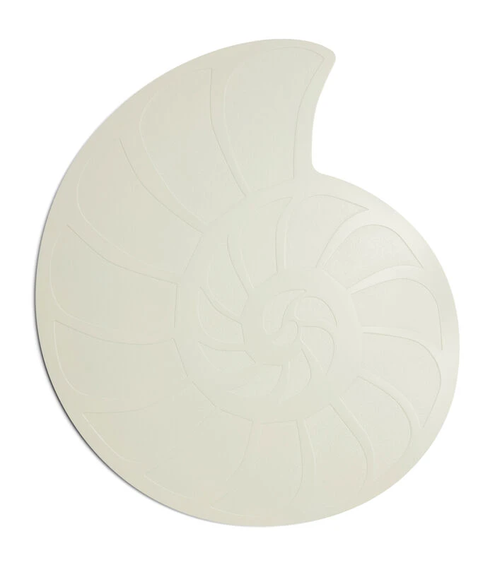 Placemat In Vorm Van Schelp, Afneembare Onderlegger - Sea Shell - Wit 1 Placemat In Vorm Van Schelp, Afneembare Onderlegger - Sea Shell - Wit
