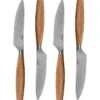 Steakmessenset Oslo+ - 4 Stuks - Multifunctioneel - Non-stick - Eikenhout