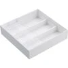 Yamazaki Extendable Cutlery Tray With Slide - Tower - White