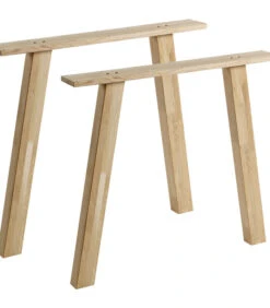 WOOOD Tablo A Poot - Eiken - Transparant - Set Van 2