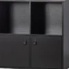 VTwonen Lower Case 4 Vakken - Grenen - Zwart - 81x81x35